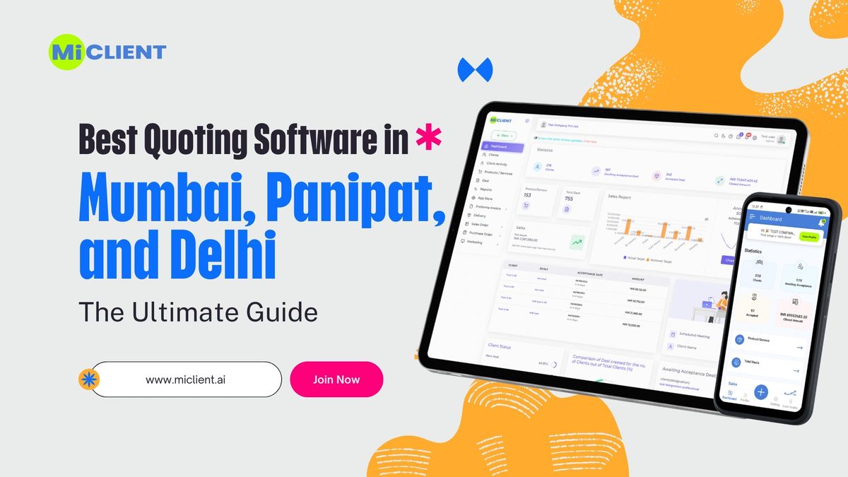 Best Quoting Software in Mumbai, Panipat, and Delhi: The Ultimate Guide